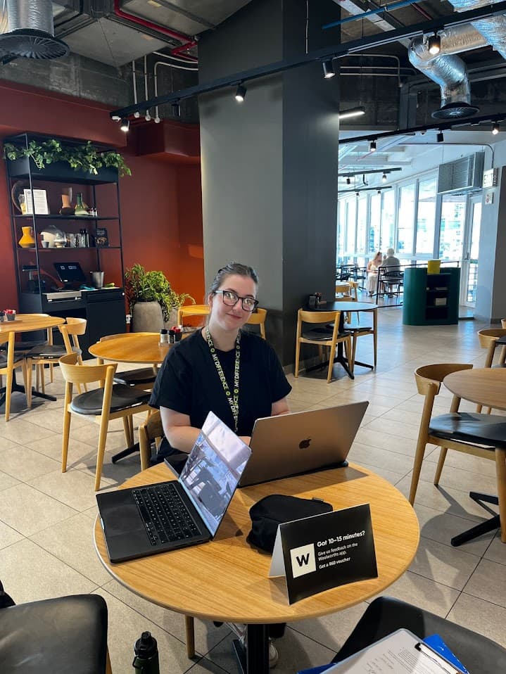 In-store usability testing station, Cape Town