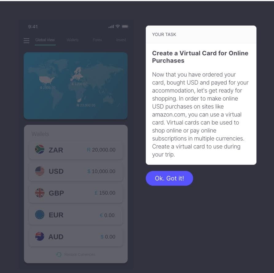 Concept-validation prototype - Global View task